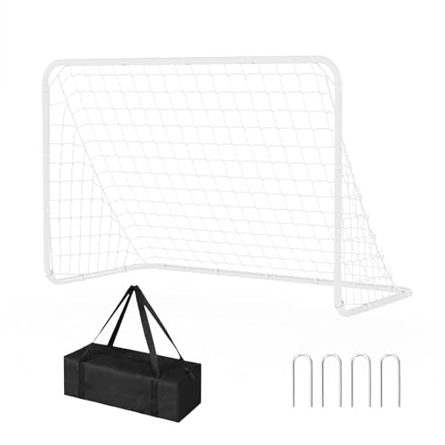 Portable Soccer Goal, Foldable Pop-Up Backyard Soccer Net with Frame and Carry Bag, Football Training Equipment Practice Training Goals for Kids & Adults, Easy Setup