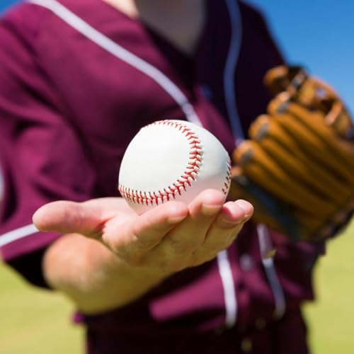 Baseballs, Practice Baseballs, Baseball for Youth Teenager/Adults Players Training Ball, Safe Throwing for Indoor/Outdoor, Batting Practice