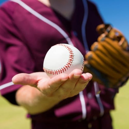 Baseballs, Practice Baseballs, Baseball for Youth Teenager/Adults Players Training Ball, Safe Throwing for Indoor/Outdoor, Batting Practice