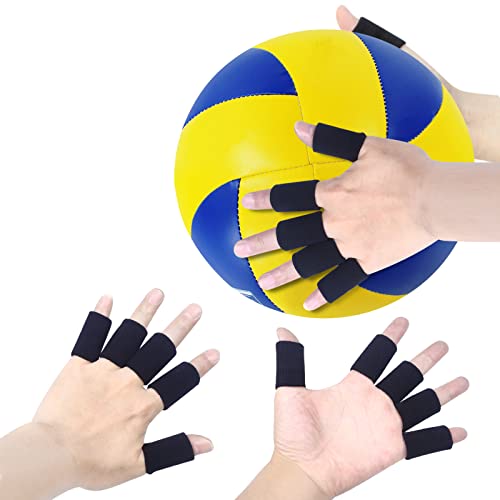 Vefungyan Volleyball Training Equipment Aid - Volleyball Solo Serving, Setting, Spiking Arm Swing Returns Practicing System and Finger Protectors for Beginners & Pro Volleyball Gift Set