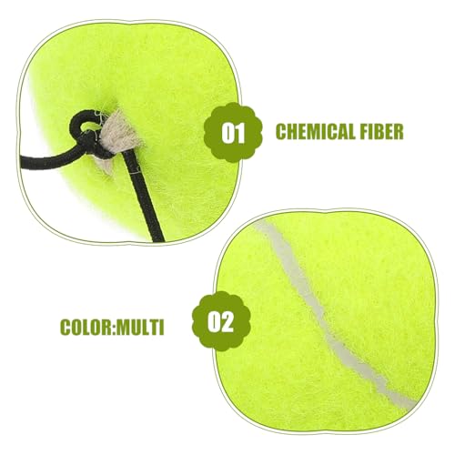 3 Pcs Tennis Trainer Rebound Ball with String for Solo Practice Lightweight Training Tennis Trainer Rebound Ball Indoor Train Device for Beginners and Adults