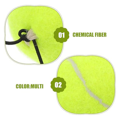 3 Pcs Tennis Trainer Rebound Ball with String for Solo Practice Lightweight Training Tennis Trainer Rebound Ball Indoor Train Device for Beginners and Adults
