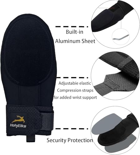 Baseball Sliding Mitt, Youth Sliding Glove Hand Guard for Baserunning, Ambidextrous Left or Right, Neoprene with Aluminum Reinforcement and Padded Palm, for Baseball and Softball