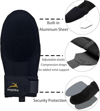 Baseball Sliding Mitt, Youth Sliding Glove Hand Guard for Baserunning, Ambidextrous Left or Right, Neoprene with Aluminum Reinforcement and Padded Palm, for Baseball and Softball