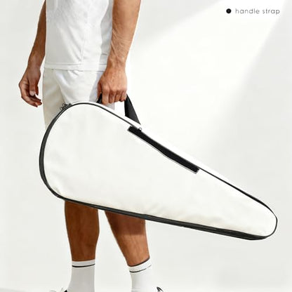 2 Rackets Tennis Racket Cover Padded Tennis Racket Bag with Handle and Adjustable Shoulder Strap