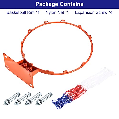 PATIKIL Basketball Rim Replacement with Strong Spring - color: Orange