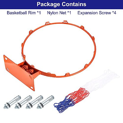 PATIKIL Basketball Rim Replacement with Strong Spring - color: Orange