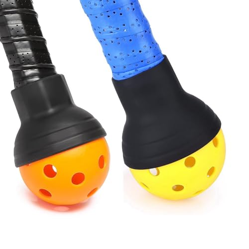 2-Pack Pickleball Balls Pickers, Pickle Balls Retrievers, Suitable for All Standard Pickleball Paddles Handle Grip (No Any Ball Included)