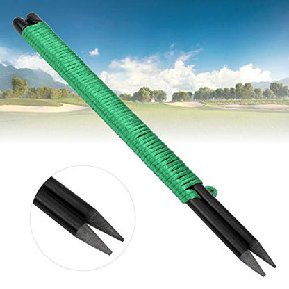 Golf Alignment Sticks, 24cm/9.4in Fiberglass Swing Putting String Pegs Golf Direction Training Aids Adjustable Alignment Practice Rods for Aiming Putting Swing Trainer
