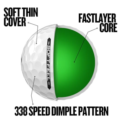 Srixon Soft Feel Golf Balls - color: White, style: Softfeel 14