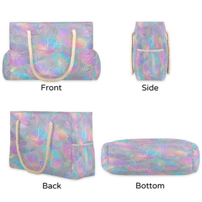 Beach Bag Waterproof Sand-proof Canvas Tote Lightweight Shoulder Bag Suitable for Family outdoor travel - color: A6