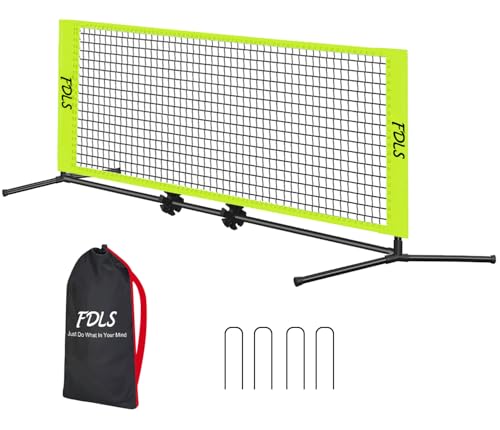 FDLS 5FT/10FT Portable Small Pickleball Net for Driveway Backyard,with Carry Bag for Indoor Outdoor, for All Levels, Easy Set up - style: 5FT Green