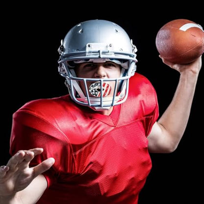 Football Mouth Guard with Strap, Breathable MouthGuard for Youth and Adults, Teeth and Lip Protector