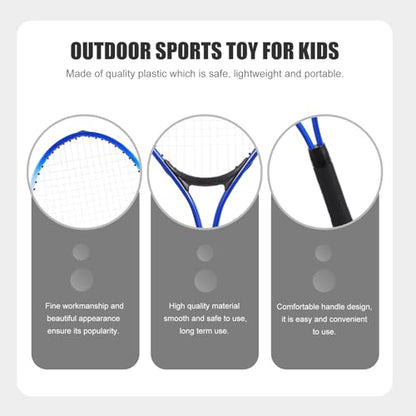 Tennis Racket Set with Lightweight Rackets Ball Storage Bag Outdoor Sports for Enhances Hand-Eye Coordination and Interaction Beginner Friendly