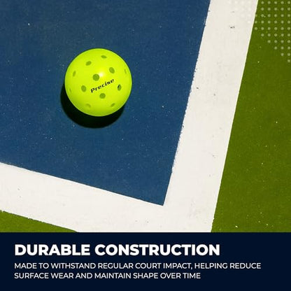 PRECISE Pickleball Balls – Outdoor A 40 Model with 40 Holes – USAPA Approved – Durable Flight Design - color: Green, size: 36 Balls