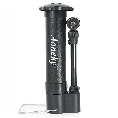 Aoneky Mini Hand Pump for Sports Balls, 5.75 Inch Portable Air Pump with Ball-Safe Needle, 11 PSI Manual Pump for Basketball Soccer Volleyball