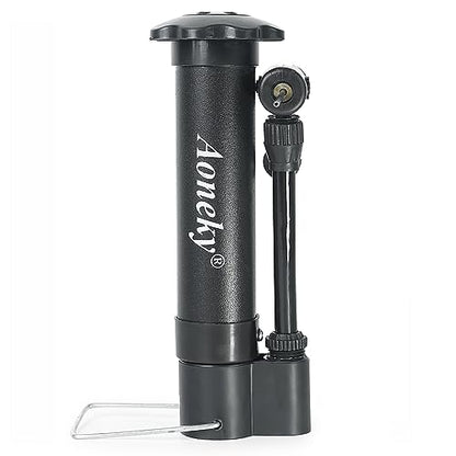 Aoneky Mini Hand Pump for Sports Balls, 5.75 Inch Portable Air Pump with Ball-Safe Needle, 11 PSI Manual Pump for Basketball Soccer Volleyball
