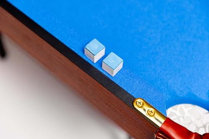 RACK Crux 55-inch Folding Billiard/Pool Table – Portable, Space-Saving Foldable Design - style: Blue Original