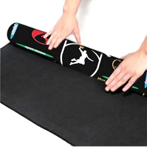 Portable Basketball Training Mat - Agile Stepping Training mat, designed for all ages with anti slip and silent features to improve speed, strength, and coordination | Indoor/Outdoor Practice mat with Portable Bag