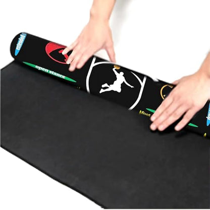 Portable Basketball Training Mat - Agile Stepping Training mat, designed for all ages with anti slip and silent features to improve speed, strength, and coordination | Indoor/Outdoor Practice mat with Portable Bag