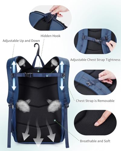sportsnew Pickleball Bag Large Sports Pickleball Backpack with Shoe Compartment for Men Women, Patent Pending