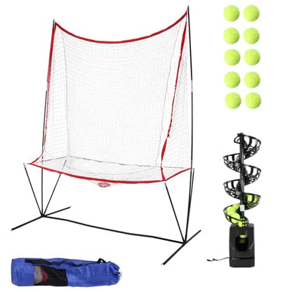 Pickleball Automatic with 10 Pickleballs Portable Pickleball 5 Adjustable Angles 2 Power Level for All-Levels Ages Beginners Kids Coaches