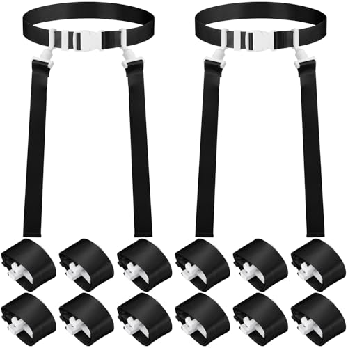 Peryiter 2/12/24/36 Player Flag Football Belt, Adjustable Football Belts and Flags for Kids Youth Adult Sport Team Training
