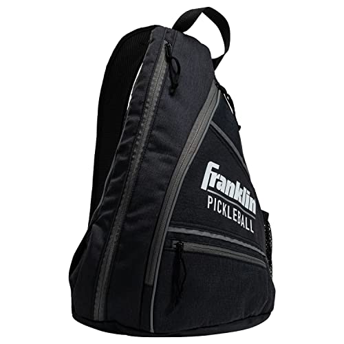 Franklin Sports Pickleball Bags - Sling Bag Backpack for Gear + Equipment - Men + Women - Holds Paddles, Balls + Accessories - color: Charcoal