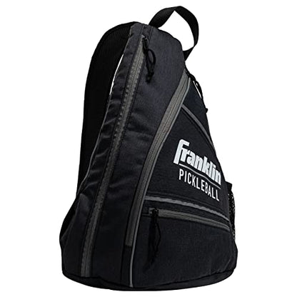 Franklin Sports Pickleball Bags - Sling Bag Backpack for Gear + Equipment - Men + Women - Holds Paddles, Balls + Accessories - color: Charcoal
