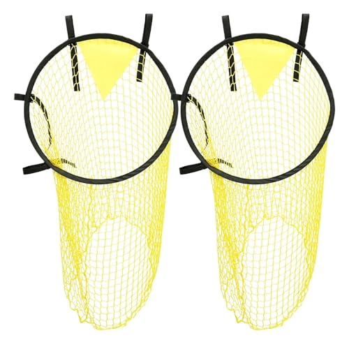 2Pcs Football Target Net Foldable Training Free-kick Shooting Practice Goal Positioning