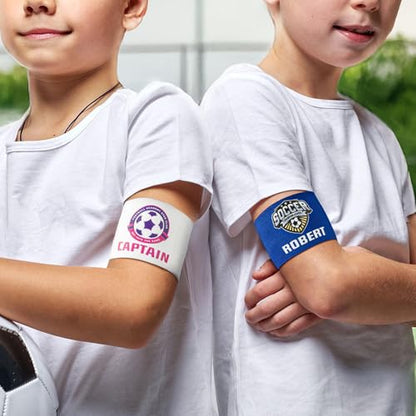 Personalized Captain Armbands for Soccer Cycling Sports Funeral Events Charity | Custom Captain Armband with Team Logo and Name Table Captain Arm Band | Soccer Armband for Youth Adult Team Leaders