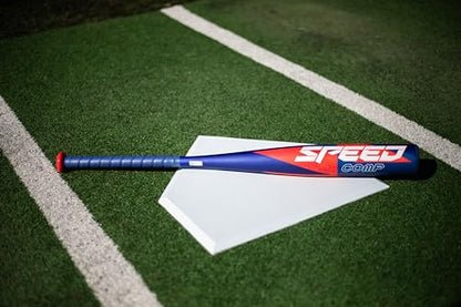 Easton | Speed Comp Baseball Bat | USA Baseball | -10 / -13 Drop | 2 5/8" Barrel | 1 Pc. Composite - color: Navy/Red, size: 29 Inch, style: -10