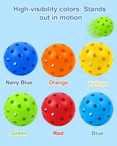 HOTWIND 6-Pack Backyard Golf Game Replacement Balls Colorful 3" Practice Golf Balls with Carry Bag Compatible with Yard Games Perfect for Family Outdoor Party Play - style: 6 Golf Balls