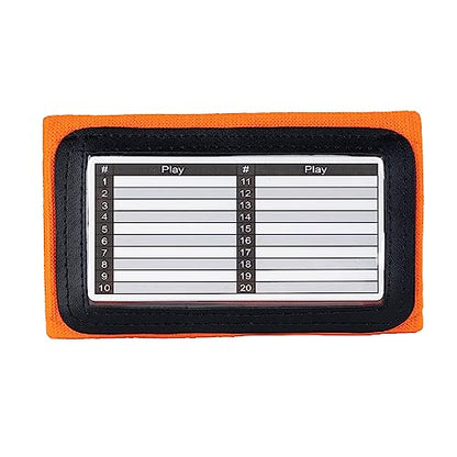 5 Pack Youth Quarterback Wristband - Triple Windows QB Wristband - 3 Playsheet Compartments- Great for Football, Baseball, All Sports(Youth, 5 Pack)