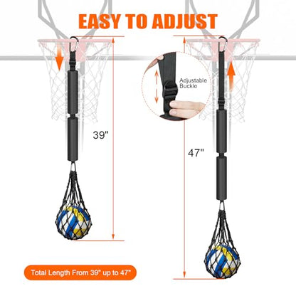 Volleyball Spike Trainer, Volleyball Training Aids, Volleyball Attack Trainer, Adjustable Volleyball Spiking Training System can Improve Your Serving, Jumping, Arm Speed and Spiking Power