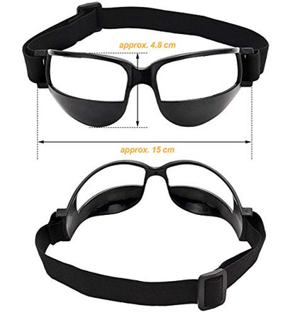 10 Pcs Basketball Goggles Dribble Dribbling Specs Professional Basketball Training Aid,Adjustable Elastic Strap Safety Eyewear Goggles for Kids Adult Youngster Adolescent Golf Rugby Soccer
