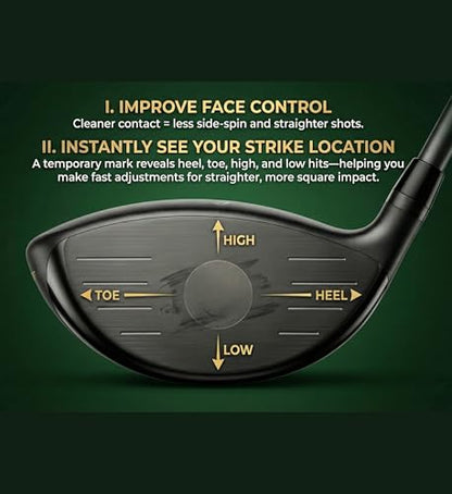 PBJay Slicestick Golf Club Balm Anti Slice and Anti Hook Formula Reduces Side Spin for Straighter Drives and Better Accuracy Clean Easy Application for Drivers Woods and Hybrids