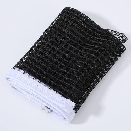2Pcs PingPong Net Nylon Pingpong Net Table Tennis Nets Replacement for Indoor Outdoor School Gym Black Table Tennis Nets Replacement (70.8" x 5.9")