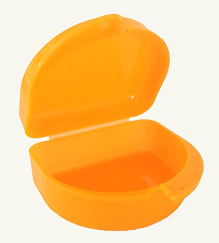 Soccer Mouth Guard, Mouthguard, Retainer Case - Soccer Chick - color: Orange