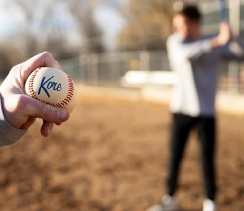 Kore Soft Baseball – Hand-Stitched Real Feel Foam Baseballs | Safe Indoor & Outdoor Practice Ball for Backyard Play - size: Pack Of 1