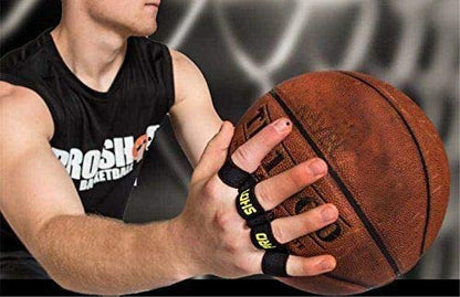 Basketball Shooting Trainer Dribbling Aid Shooting Rebounding Kit + Pro Shot Finger Sleeves - size: XL Gloves (High School/College), style: W/ Medium Pro Shot Finger Spacer Sleeves