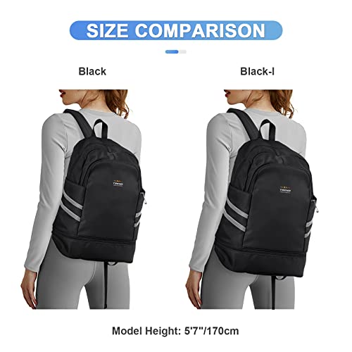 coofay Gym Backpack For Women Waterproof Sports Backpack With Shoe Compartment Lightweight Travel Backpacks Small Gym Bag Dance Volleyball Backpacks