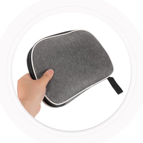 OUNONA Table Tennis Paddle Bag Portable Paddle Case Gray Protective Racket Cover Storage Holder for Ping Pong Rackets Sports Use
