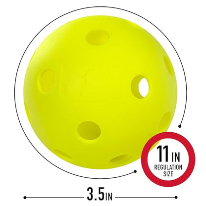 Franklin Sports Plastic Softballs - MLB - Includes 6 Balls for Batting Practice or Backyard Baseball Play - Replacement Balls – 90mm Official Baseball Size - Yellow