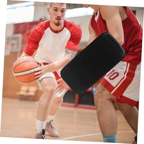 Basketball Mat Mutitool Pro Tools Blocking Cushion Basketball Training Blocker Pad Basketball Blocking Pad, Pu Leather, Pearl Cotton Comfortable Blocking Pad (15.6x7.8 inch), Black