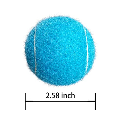 Tennis Balls, 15 Pack Practice Tennis Ball for Beginners, Training Playing Tennis Balls for Dogs, Come with Mesh Carry Bag - color: Blue