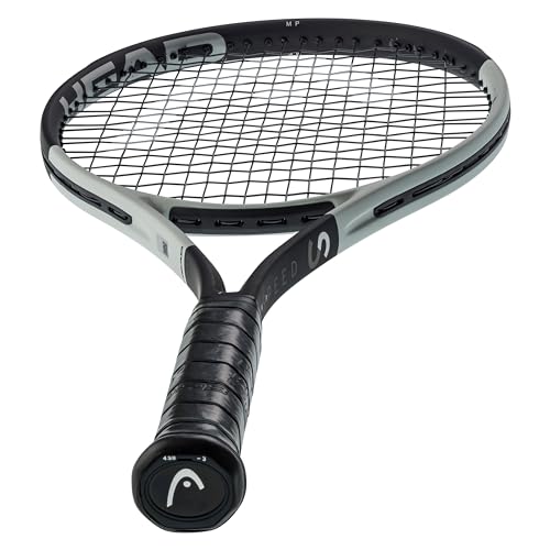 HEAD Speed MP 2024 Tennis Racquet - Strung Mid Tension with Velocity 16 Gauge