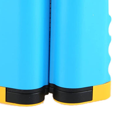 Retractable Table Tennis Net Rack with Safety Wavy Edge, Fashionable Portable Table Tennis Ball Net Rack for School and Gym, Essential Table Tennis Supplies - color: Blue Yellow