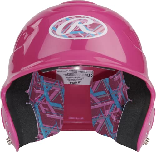 Rawlings | COOLFLO Batting Helmet | T-Ball (6 1/4" - 6 7/8") | Black - color: Pink - REMIX