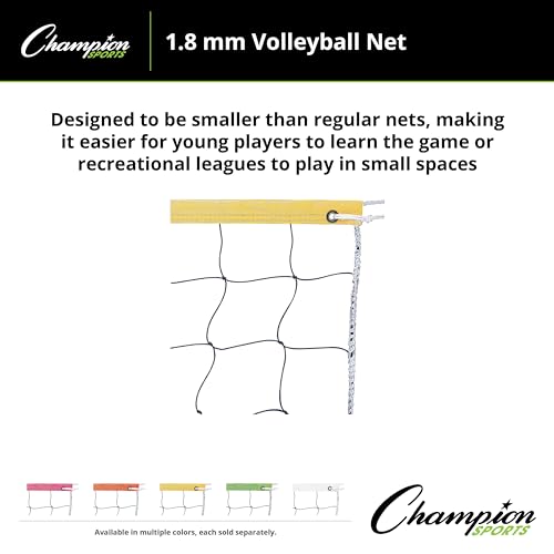 Champion SportsVolleyball Nets - color: Neon Yellow, size: 32 x 3-Feet